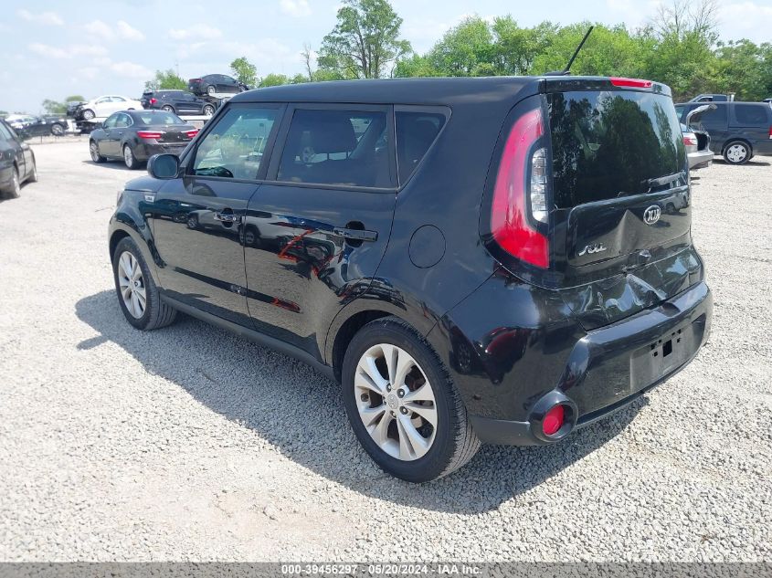 2016 Kia Soul + VIN: KNDJP3A52G7856610 Lot: 39456297