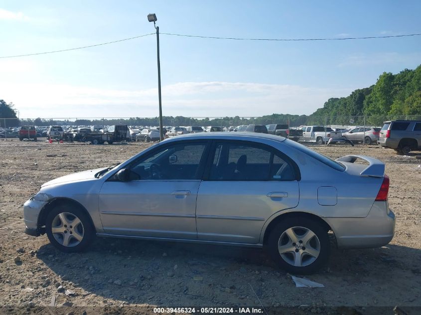 2003 Honda Civic Lx VIN: 2HGES16543H506148 Lot: 39456324