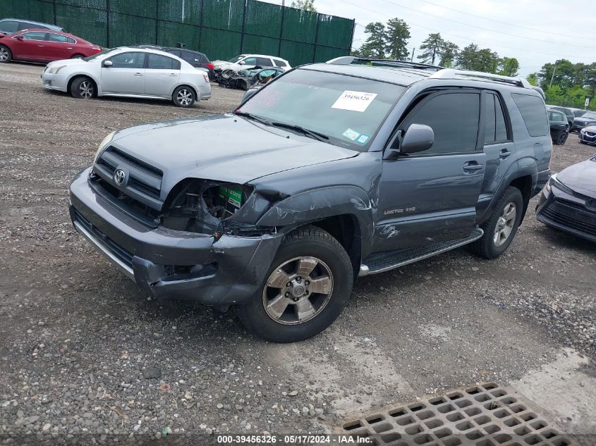 2004 Toyota 4Runner Limited V6 VIN: JTEBU17R440031888 Lot: 39456326