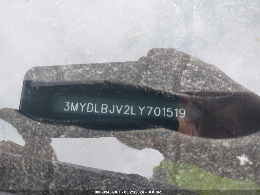 2020 TOYOTA YARIS LE - 3MYDLBJV2LY701519