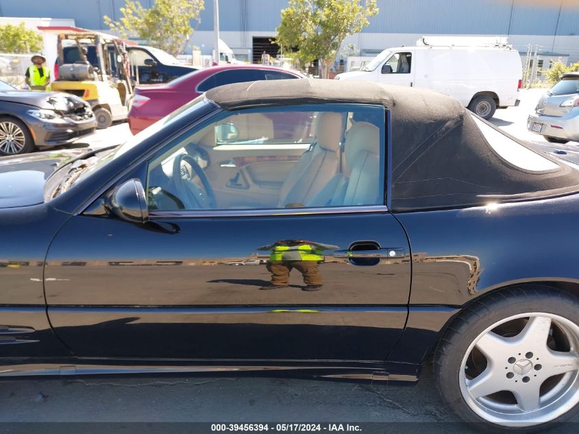 2001 Mercedes-Benz Sl 500 VIN: WDBFA68FX1F199140 Lot: 39456394