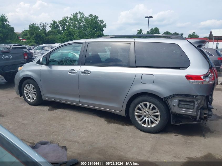 2013 Toyota Sienna Xle V6 8 Passenger VIN: 5TDYK3DC0DS344403 Lot: 39456411