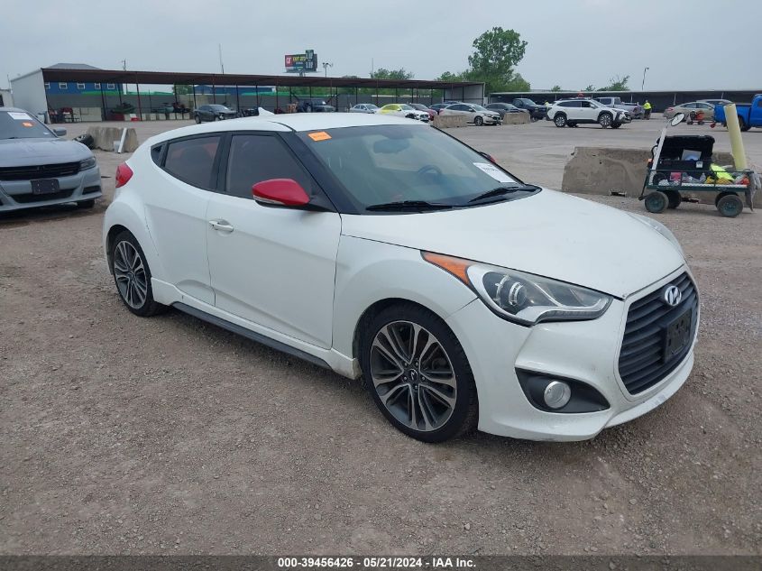 2016 Hyundai Veloster Turbo VIN: KMHTC6AE5GU302383 Lot: 39456426