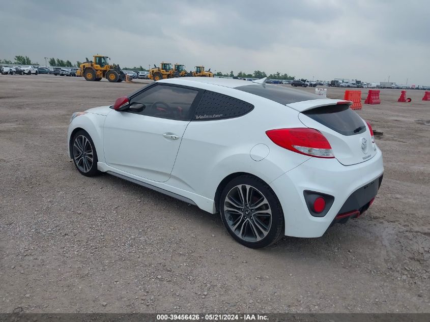 2016 Hyundai Veloster Turbo VIN: KMHTC6AE5GU302383 Lot: 39456426