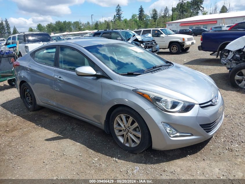 2015 Hyundai Elantra Se VIN: 5NPDH4AE2FH585154 Lot: 39456429