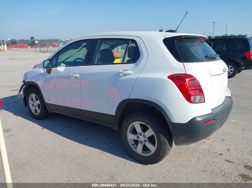 2015 Chevrolet Trax 1Ls VIN: KL7CJPSB2FB112990 Lot: 39456431