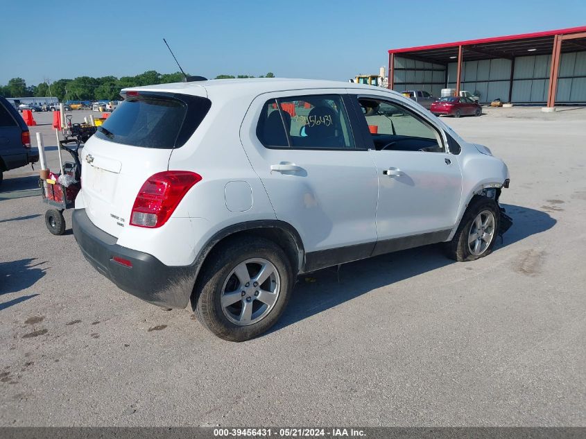 2015 Chevrolet Trax 1Ls VIN: KL7CJPSB2FB112990 Lot: 39456431