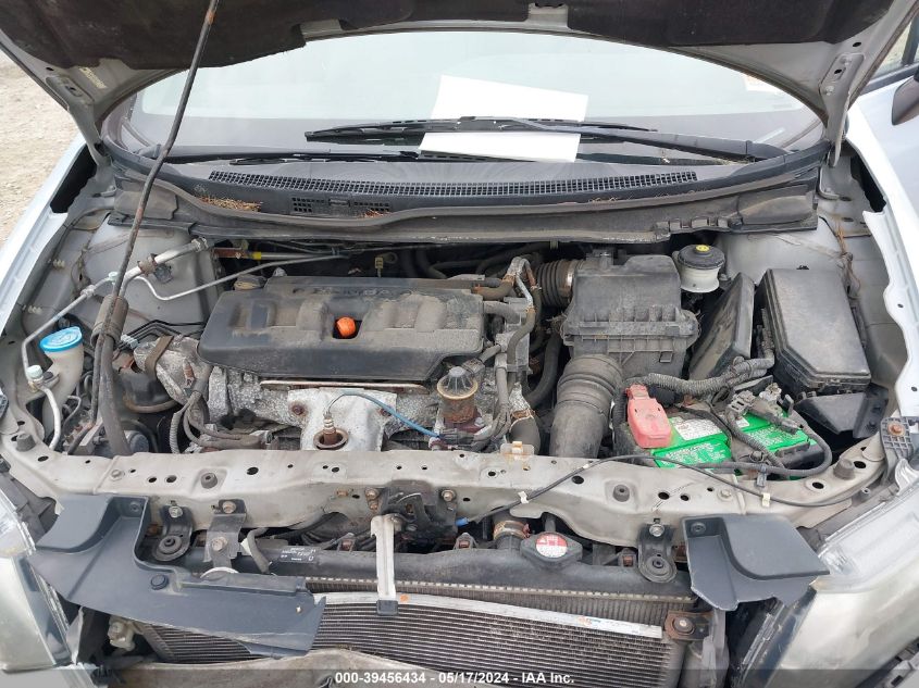 2012 Honda Civic Lx VIN: 2HGFB2F55CH586120 Lot: 39456434