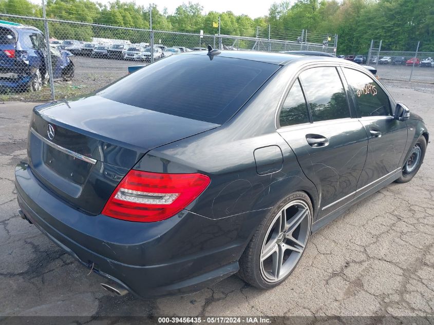 WDDGF8BB7CR197166 | 2012 MERCEDES-BENZ C 300