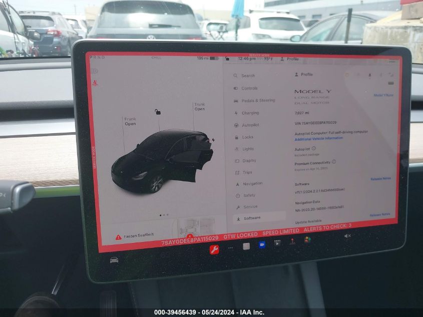 2023 TESLA MODEL Y - 7SAYGDEE8PA115029