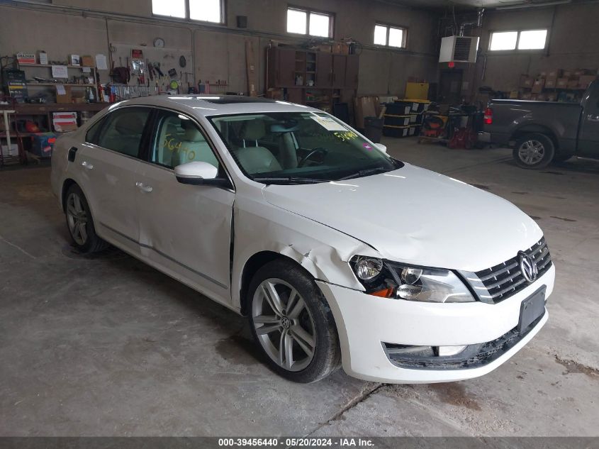 2013 Volkswagen Passat 2.0L Tdi Sel Premium VIN: 1VWCN7A3XDC090999 Lot: 39456440