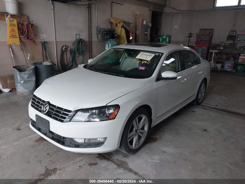 2013 Volkswagen Passat 2.0L Tdi Sel Premium VIN: 1VWCN7A3XDC090999 Lot: 39456440