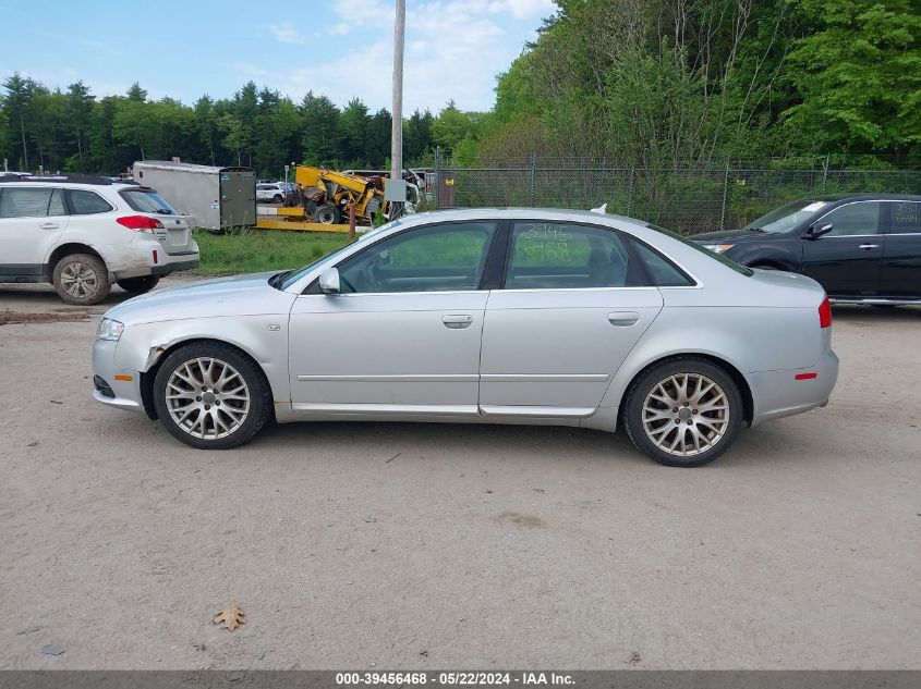 2008 Audi A4 2.0T/2.0T Special Edition VIN: WAUDF78E38A143309 Lot: 39456468