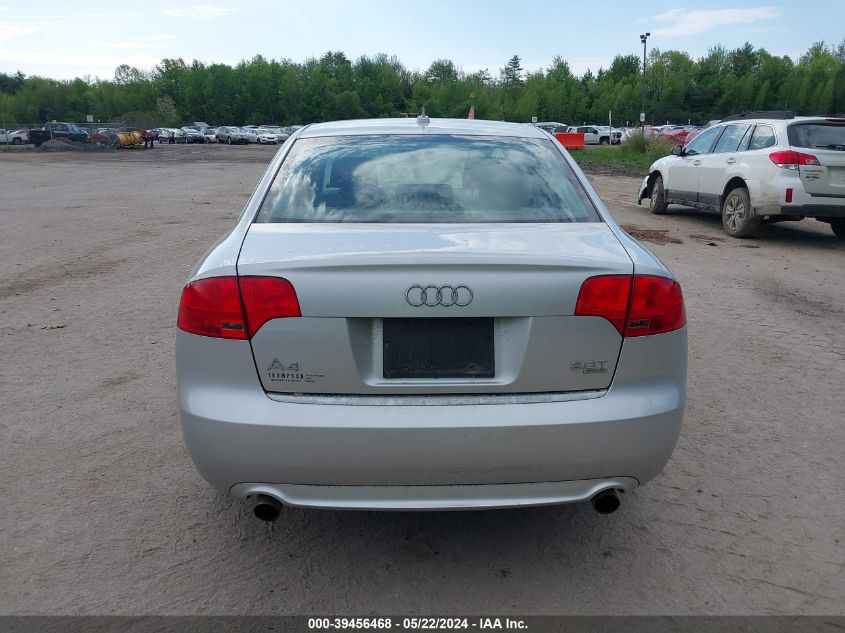 2008 Audi A4 2.0T/2.0T Special Edition VIN: WAUDF78E38A143309 Lot: 39456468