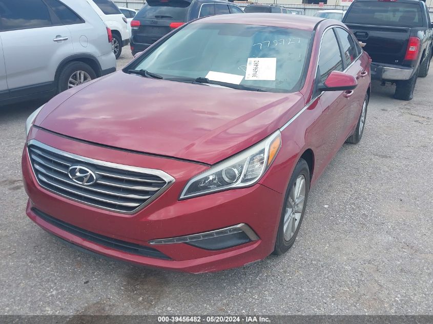 2015 Hyundai Sonata Se VIN: 5NPE24AF3FH118498 Lot: 39456482