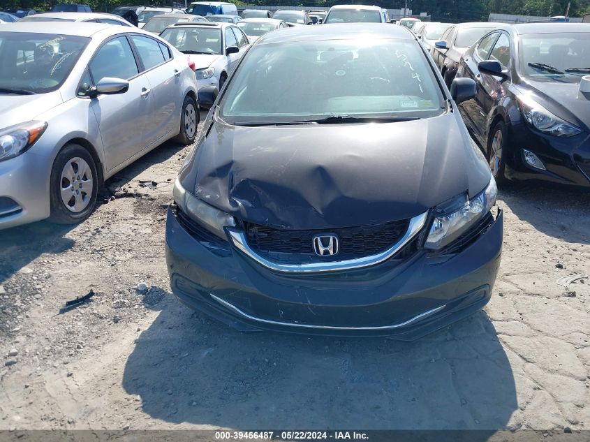 2013 Honda Civic Lx VIN: 19XFB2F5XDE255741 Lot: 39456487