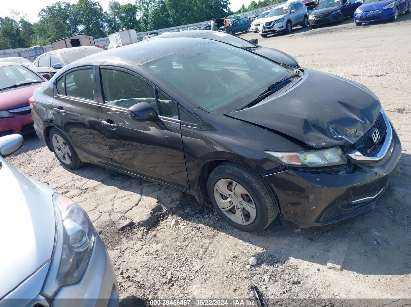 2013 Honda Civic Lx VIN: 19XFB2F5XDE255741 Lot: 39456487