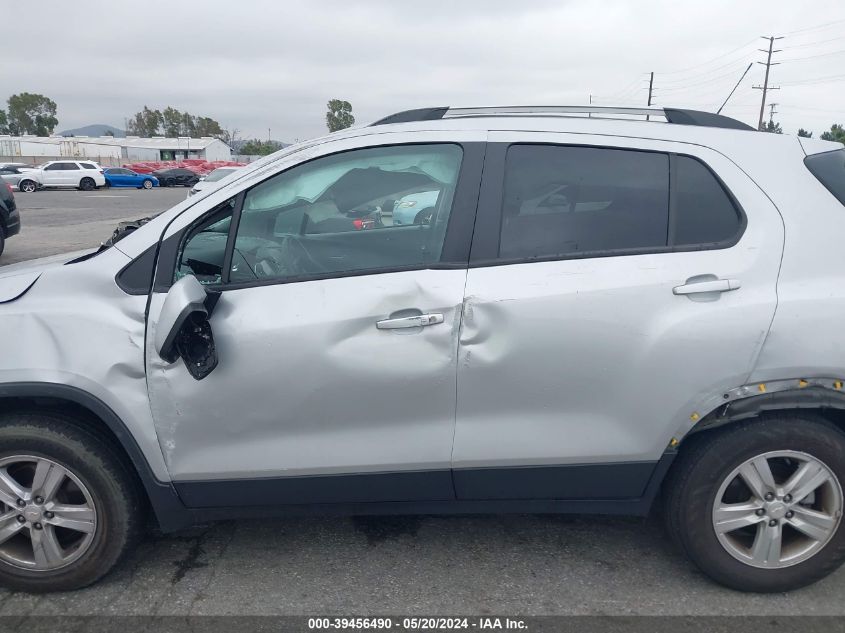 2022 Chevrolet Trax Awd Lt VIN: KL7CJPSM6NB539394 Lot: 39456490