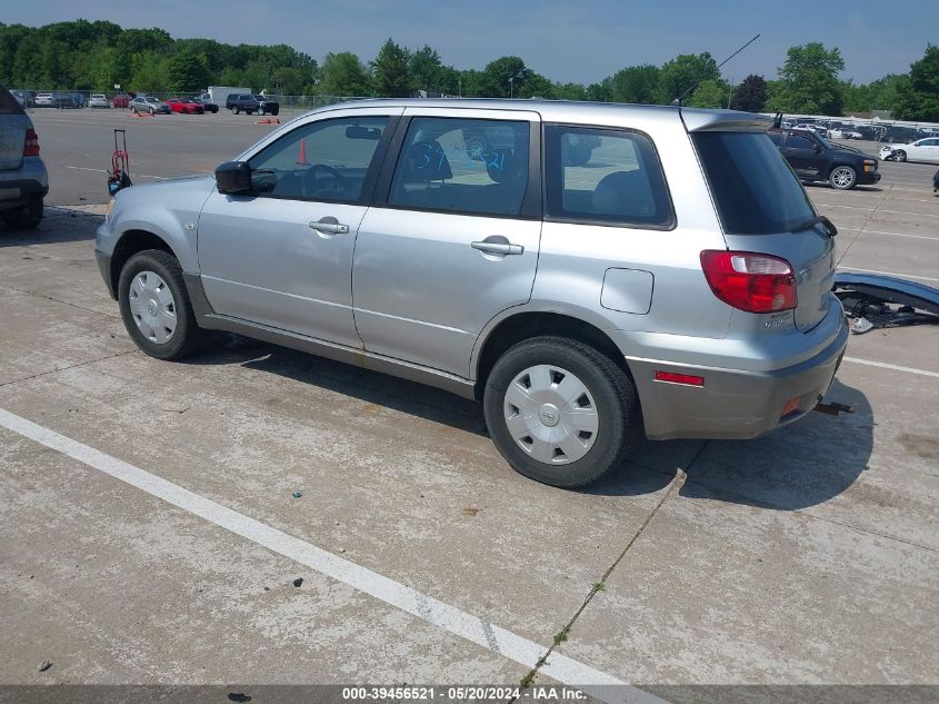 2005 Mitsubishi Outlander Ls VIN: JA4LX31F85U007589 Lot: 39456521