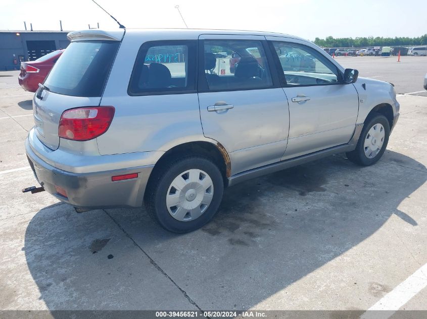 2005 Mitsubishi Outlander Ls VIN: JA4LX31F85U007589 Lot: 39456521