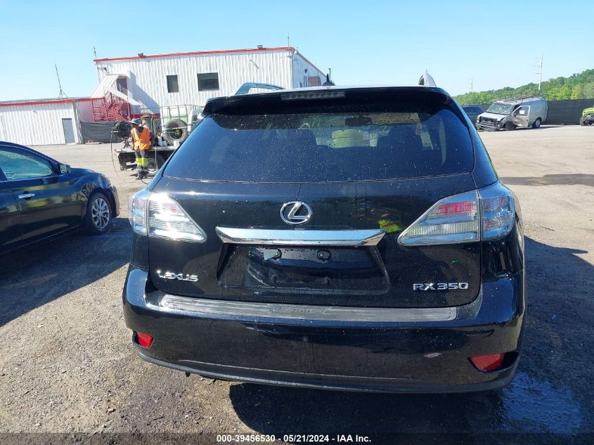 2010 Lexus Rx 350 VIN: 2T2BK1BA7AC052761 Lot: 39456530