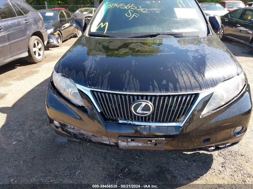 2010 Lexus Rx 350 VIN: 2T2BK1BA7AC052761 Lot: 39456530