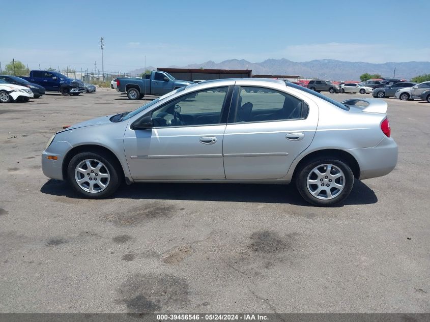 2004 Dodge Neon Sxt VIN: 1B3ES56C74D522459 Lot: 39456546