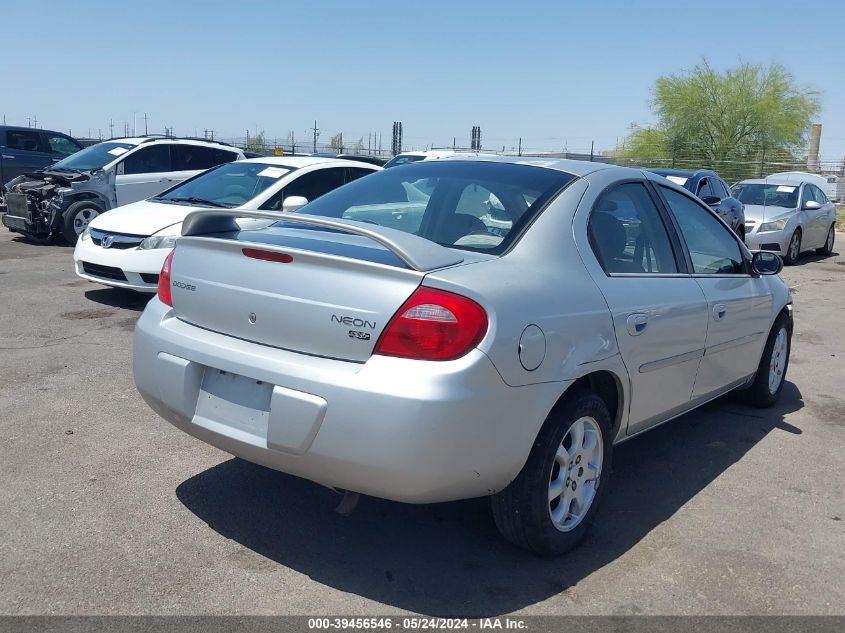 2004 Dodge Neon Sxt VIN: 1B3ES56C74D522459 Lot: 39456546