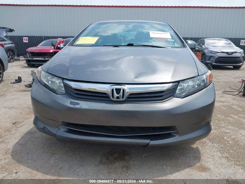 2012 Honda Civic Hf VIN: 2HGFB2F66CH317696 Lot: 39456577