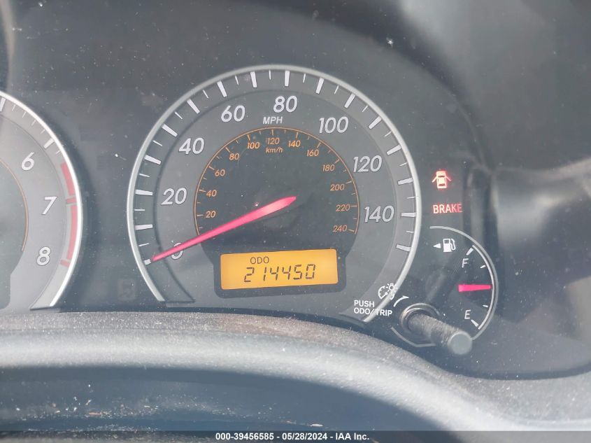 2009 Toyota Corolla Xrs VIN: 2T1BE40EX9C027089 Lot: 39456585