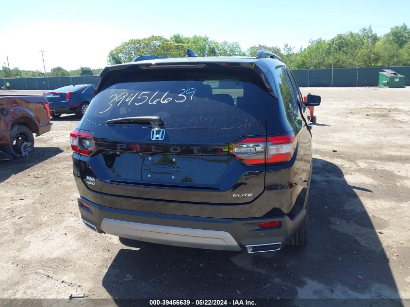 2023 Honda Pilot Awd Elite VIN: 5FNYG1H89PB050390 Lot: 39456639