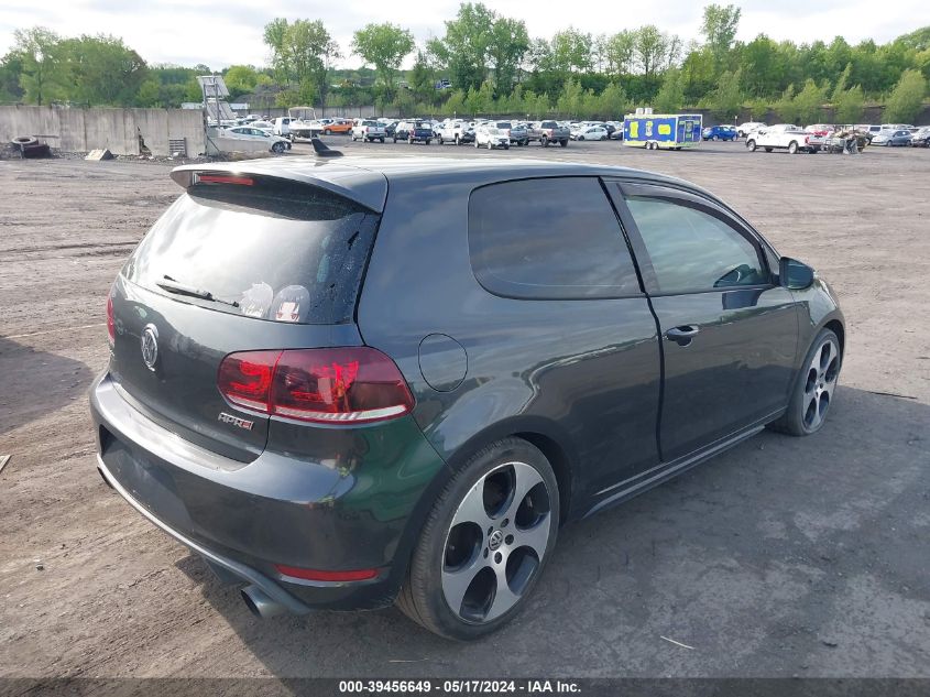 2012 Volkswagen Gti Pzev VIN: WVWED7AJ3CW291251 Lot: 39456649