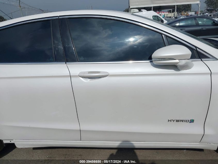 2014 FORD FUSION HYBRID VIN: 3FA6P0LU6ER129720