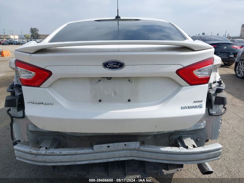 2014 FORD FUSION HYBRID VIN: 3FA6P0LU6ER129720