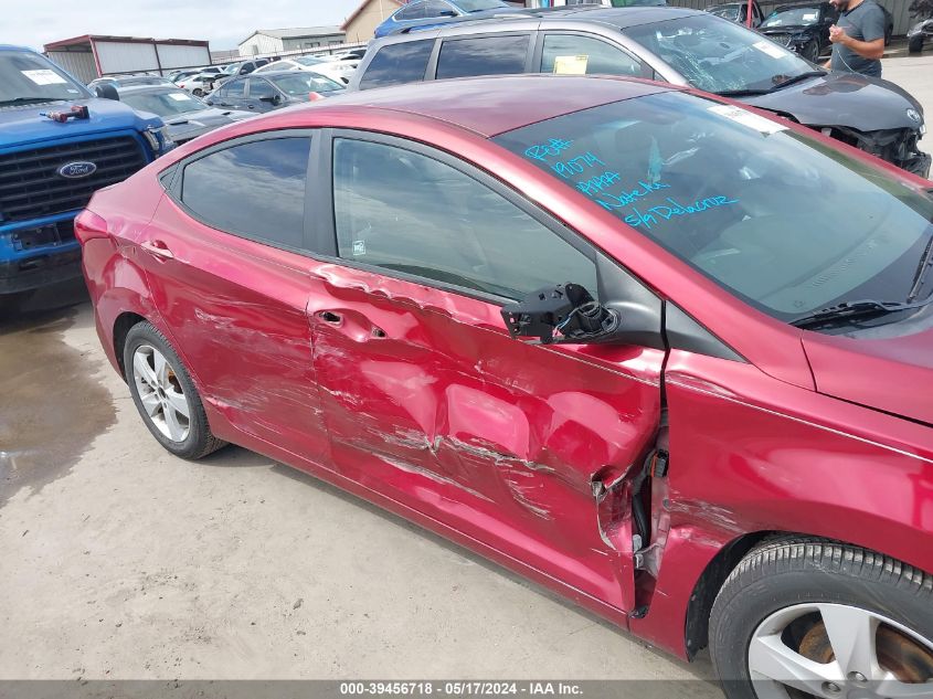 2013 Hyundai Elantra Gls VIN: 5NPDH4AE6DH336272 Lot: 39456718