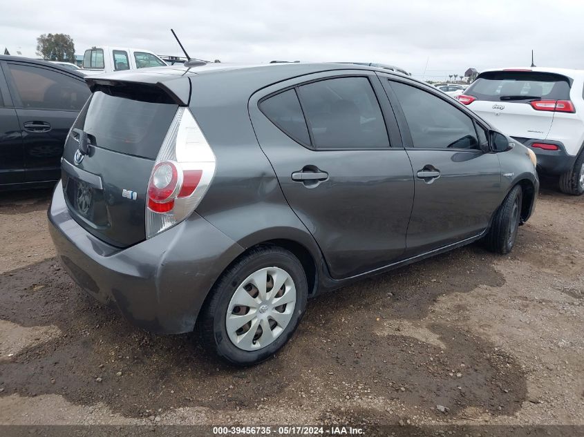 2013 Toyota Prius C Three VIN: JTDKDTB36D1544394 Lot: 39456735