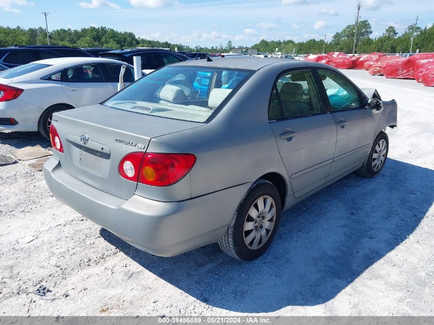 2003 Toyota Corolla Le VIN: 2T1BR32E43C003728 Lot: 39456889