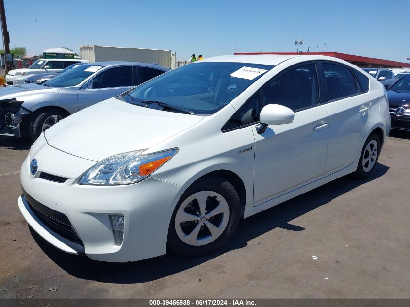 2015 Toyota Prius Two VIN: JTDKN3DU0F1906046 Lot: 39456938