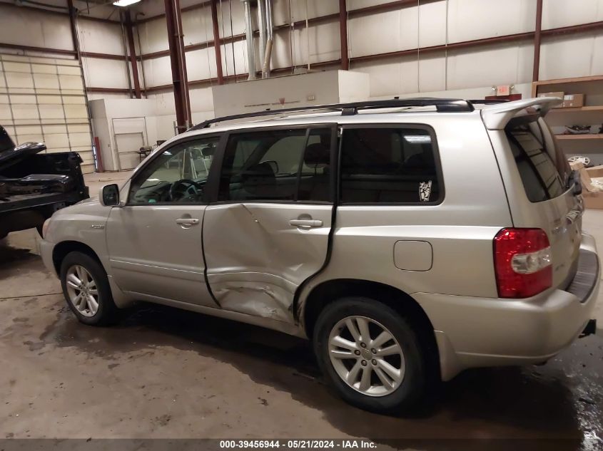 2007 Toyota Highlander Hybrid V6 VIN: JTEEW21A370034835 Lot: 39456944