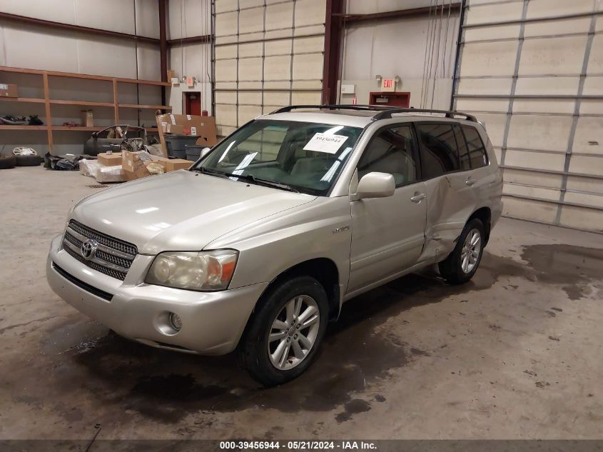 2007 Toyota Highlander Hybrid V6 VIN: JTEEW21A370034835 Lot: 39456944