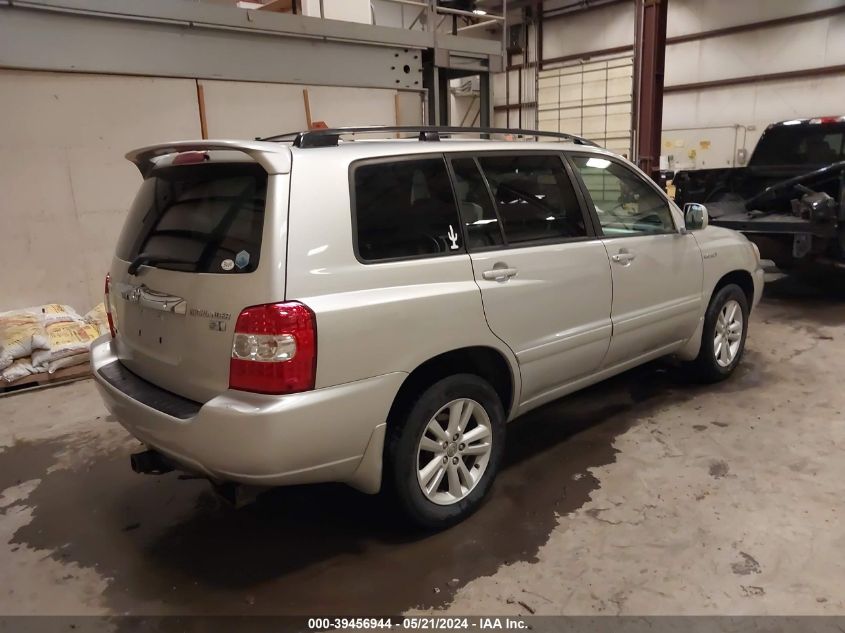 2007 Toyota Highlander Hybrid V6 VIN: JTEEW21A370034835 Lot: 39456944