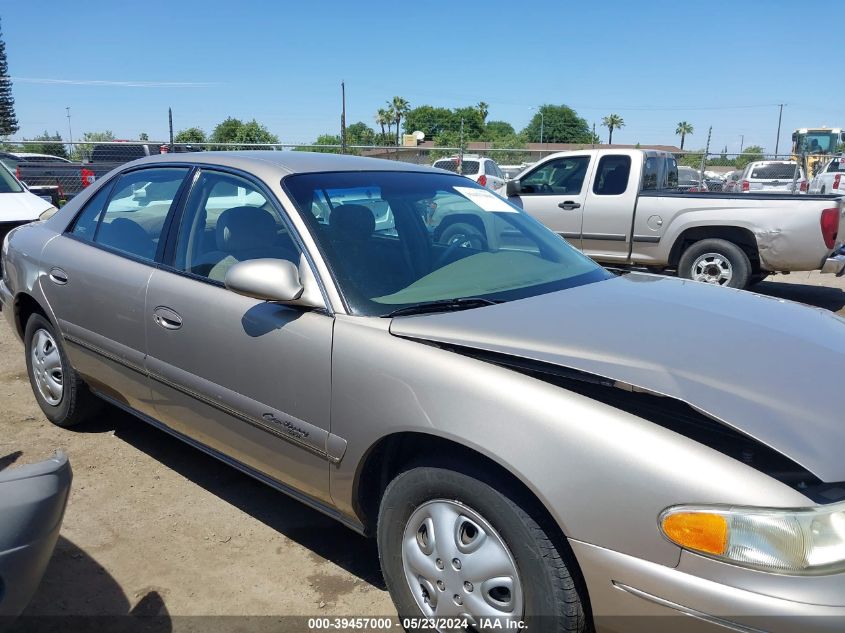 2000 Buick Century Custom VIN: 2G4WS52J6Y1167496 Lot: 39457000