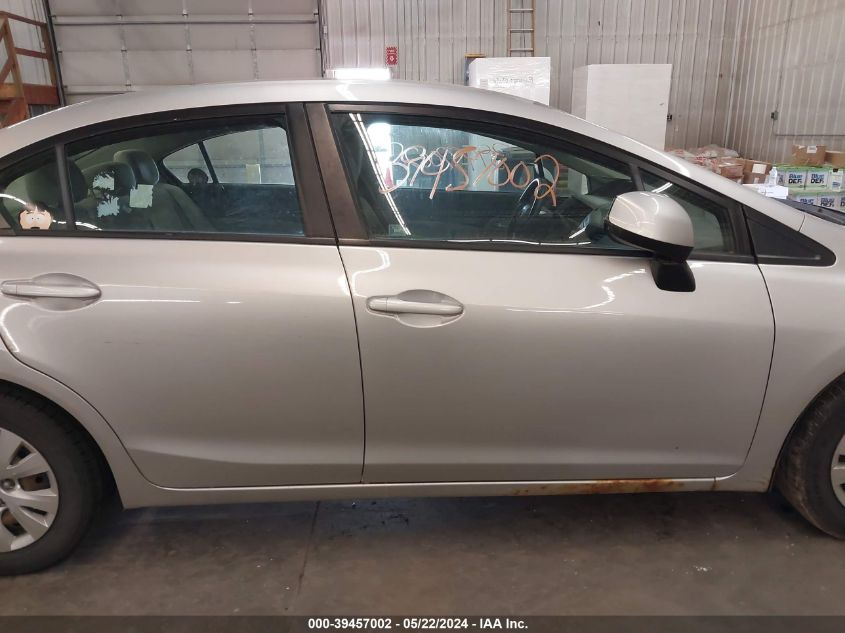 2012 Honda Civic Lx VIN: 19XFB2F56CE017044 Lot: 39457002