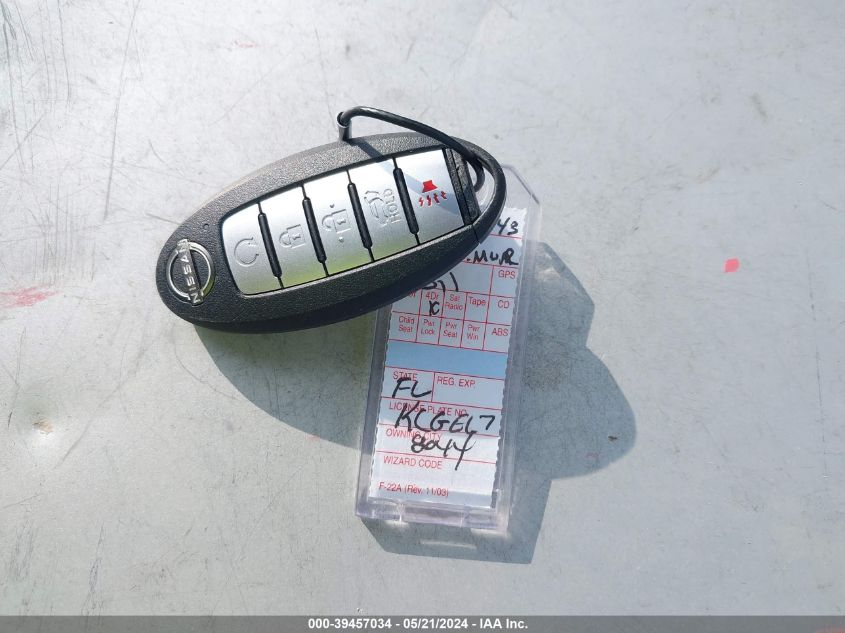 2023 Nissan Murano Sl Fwd VIN: 5N1AZ2CJ1PC123532 Lot: 39457034