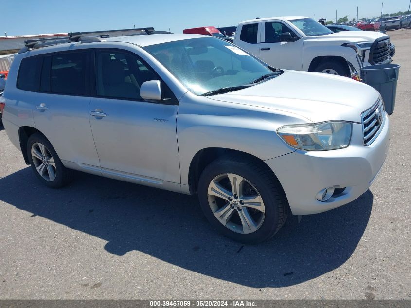 2008 Toyota Highlander Sport VIN: JTEDS43A682000491 Lot: 39457059