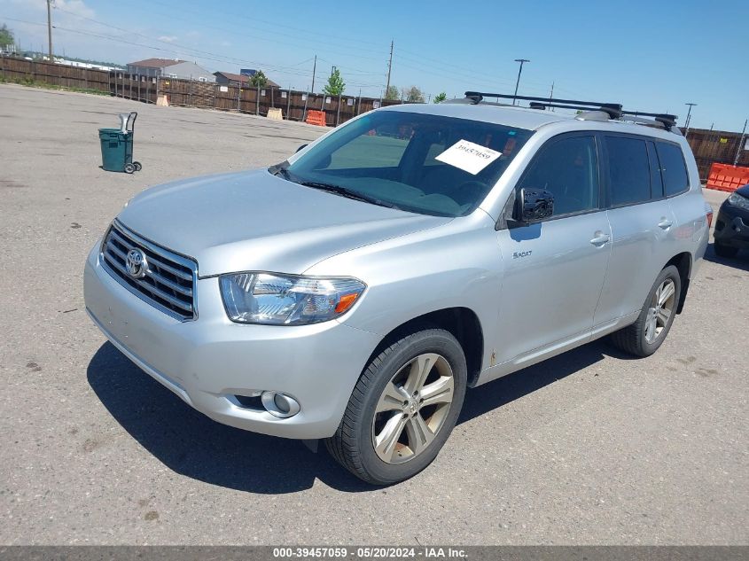 2008 Toyota Highlander Sport VIN: JTEDS43A682000491 Lot: 39457059