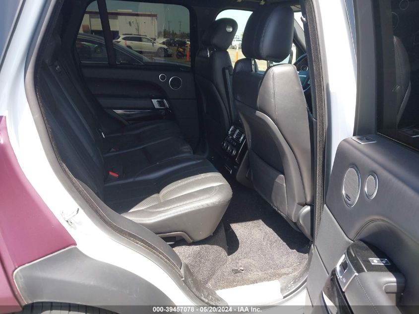 2016 Land Rover Range Rover 3.0L V6 Supercharged Hse VIN: SALGS2VF4GA251943 Lot: 39457078