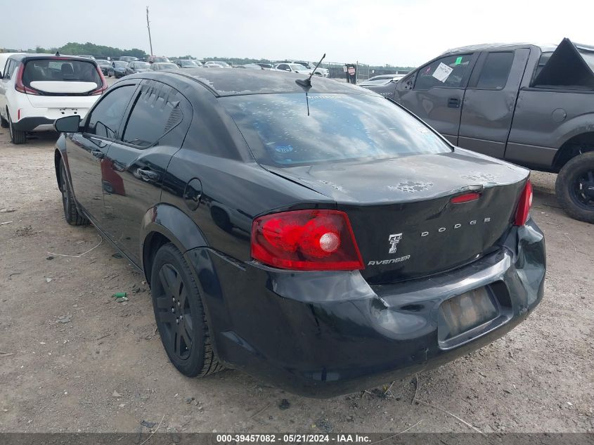 2012 Dodge Avenger Se VIN: 1C3CDZAB7CN260090 Lot: 39457082