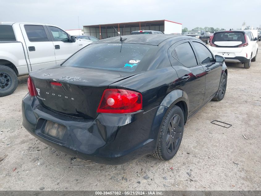 2012 Dodge Avenger Se VIN: 1C3CDZAB7CN260090 Lot: 39457082