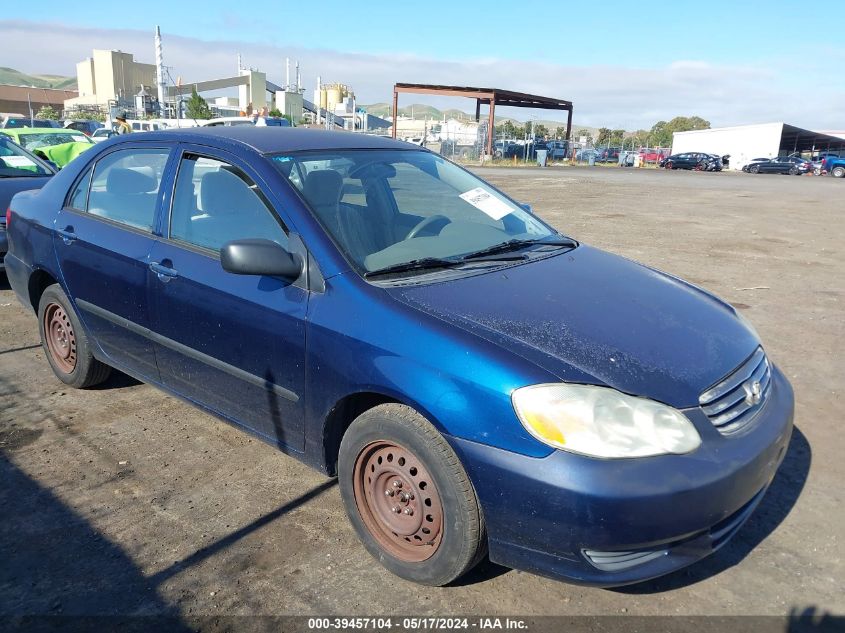 2003 Toyota Corolla Ce VIN: JTDBR32E730003863 Lot: 39457104